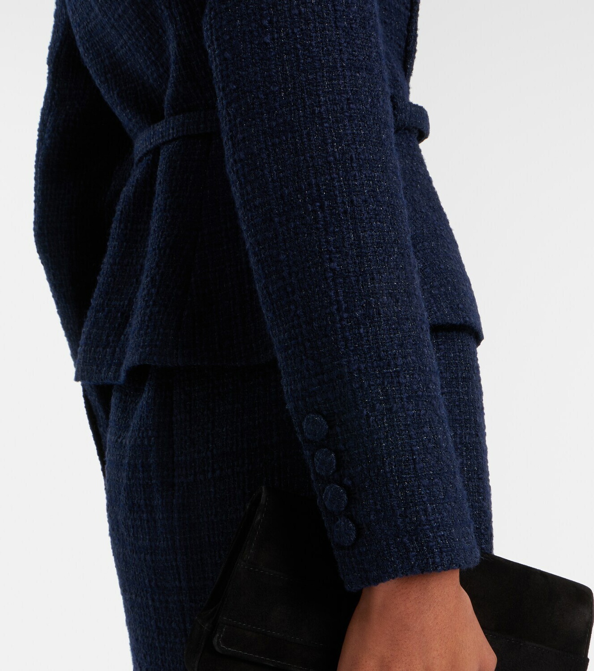 Roland Mouret Off-shoulder bouclé top