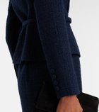 Roland Mouret Off-shoulder bouclé top
