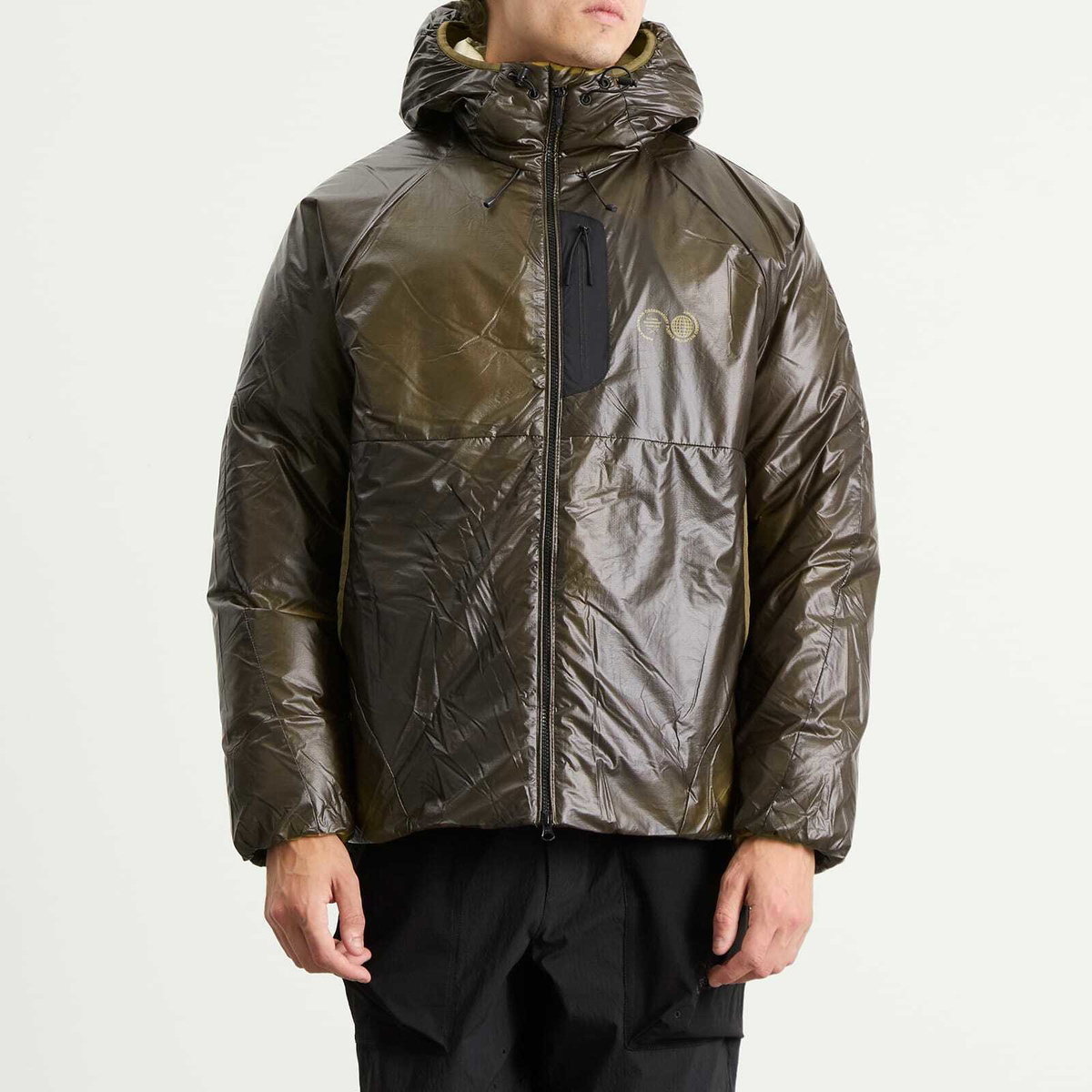 Purple Mountain Observatory Men's Obsidian Shield Puffa Jacket in Dark Olive