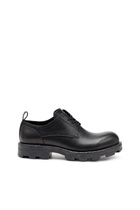 Diesel D-Hammer-Derby shoes in textured leather - Lace Ups and Mocassins Mens in Black