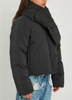 Alexander Wang Logo-embroidered Quilted Shell Jacket Black