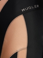 MUGLER - Jersey & Tulle Leggings