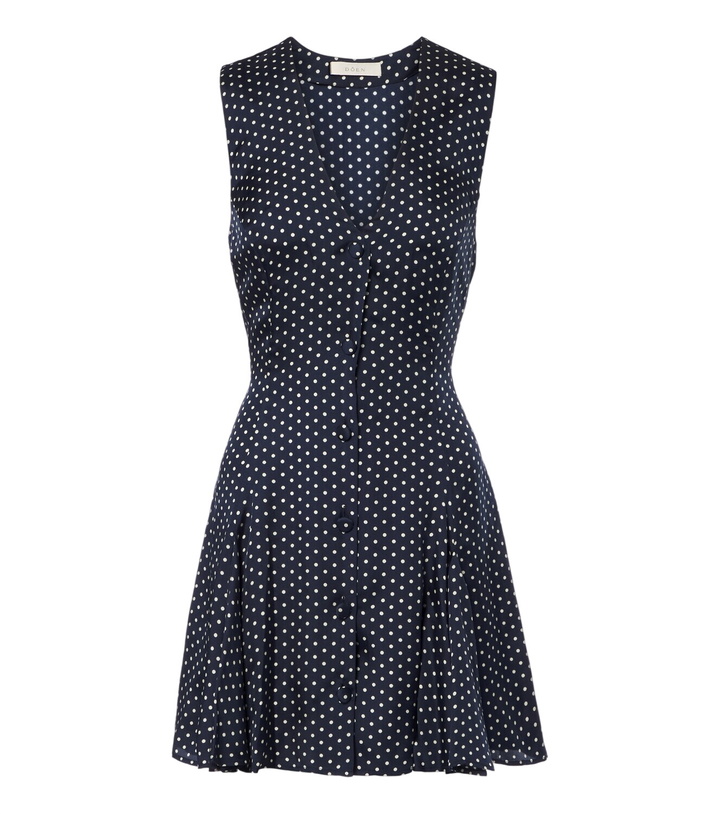 Photo: Dôen Aubrey polka dot silk-blend minidress