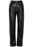 Nanushka Vinni Faux Leather Trousers Black