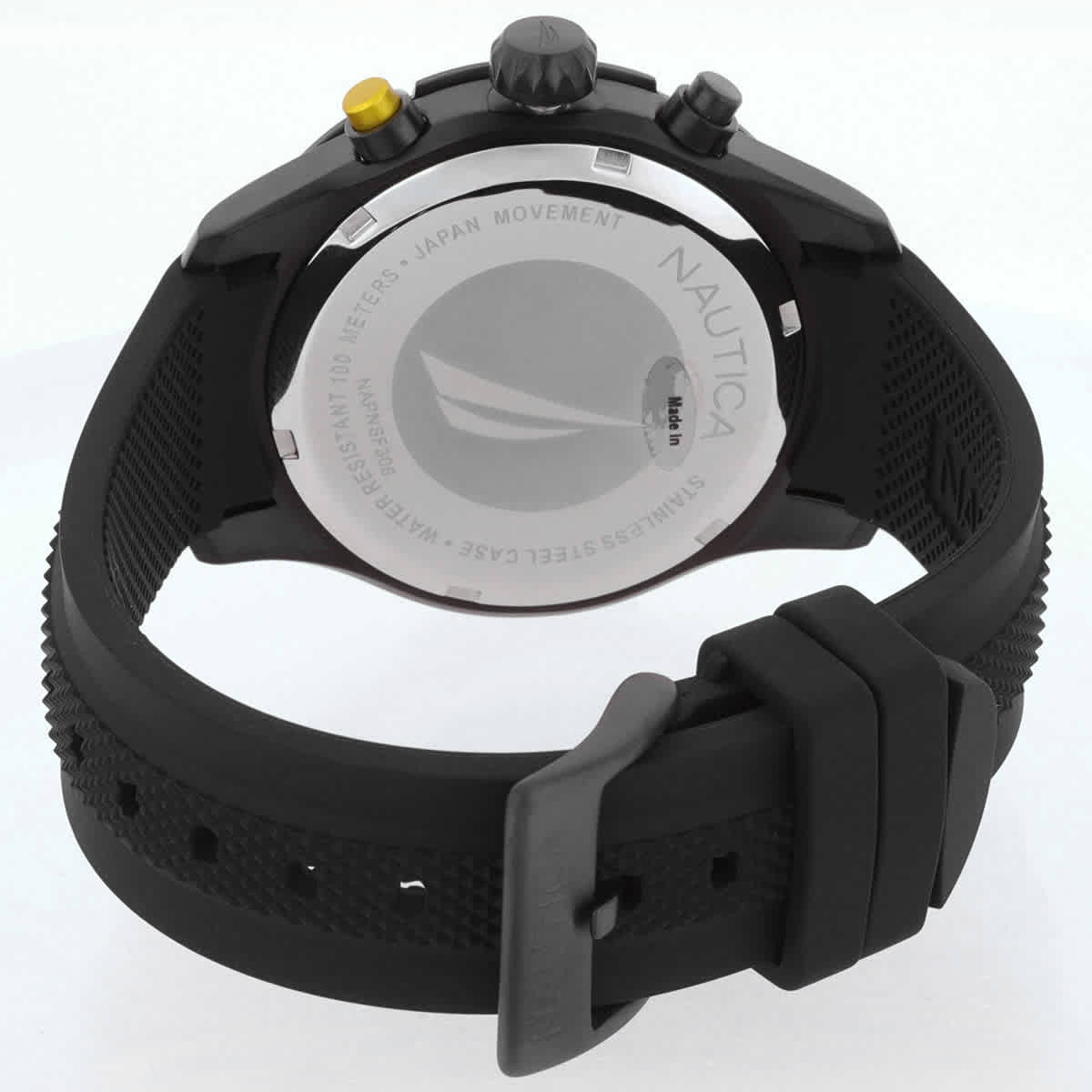 Nautica Nst Chronograph Quartz Black Dial Mens Watch NAPNSF306