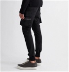 RICK OWENS - Mastodon Slim-Fit Tapered Organic Cotton-Jersey Sweatpants - Black
