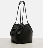 Loro Piana Bale Softy Small leather bucket bag