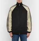 Gucci - Logo Striped Tech-Jersey Track Jacket - Men - Black