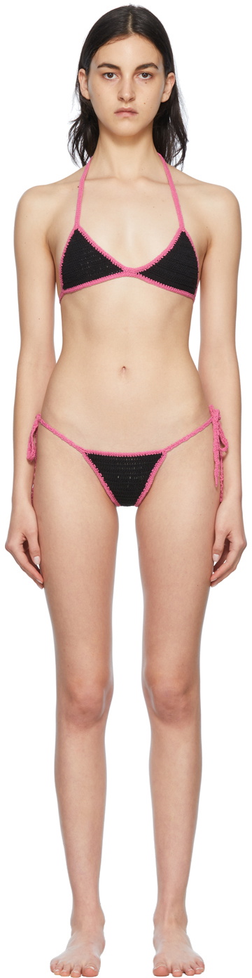 Akoia Black & Pink Cerah Bikini