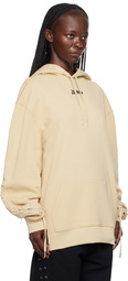 Jean Paul Gaultier Beige 'The Lace-Up JPG' Hoodie