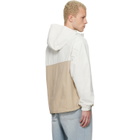 AAPE by A Bathing Ape Off-White & Beige 'AAPE' Main Reversible Jacket
