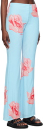 Kenzo Blue Kenzo Paris Rose Trousers