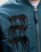 By Parra Stacked Pets Varsity Jacket Blue - Mens - Bomber Jackets