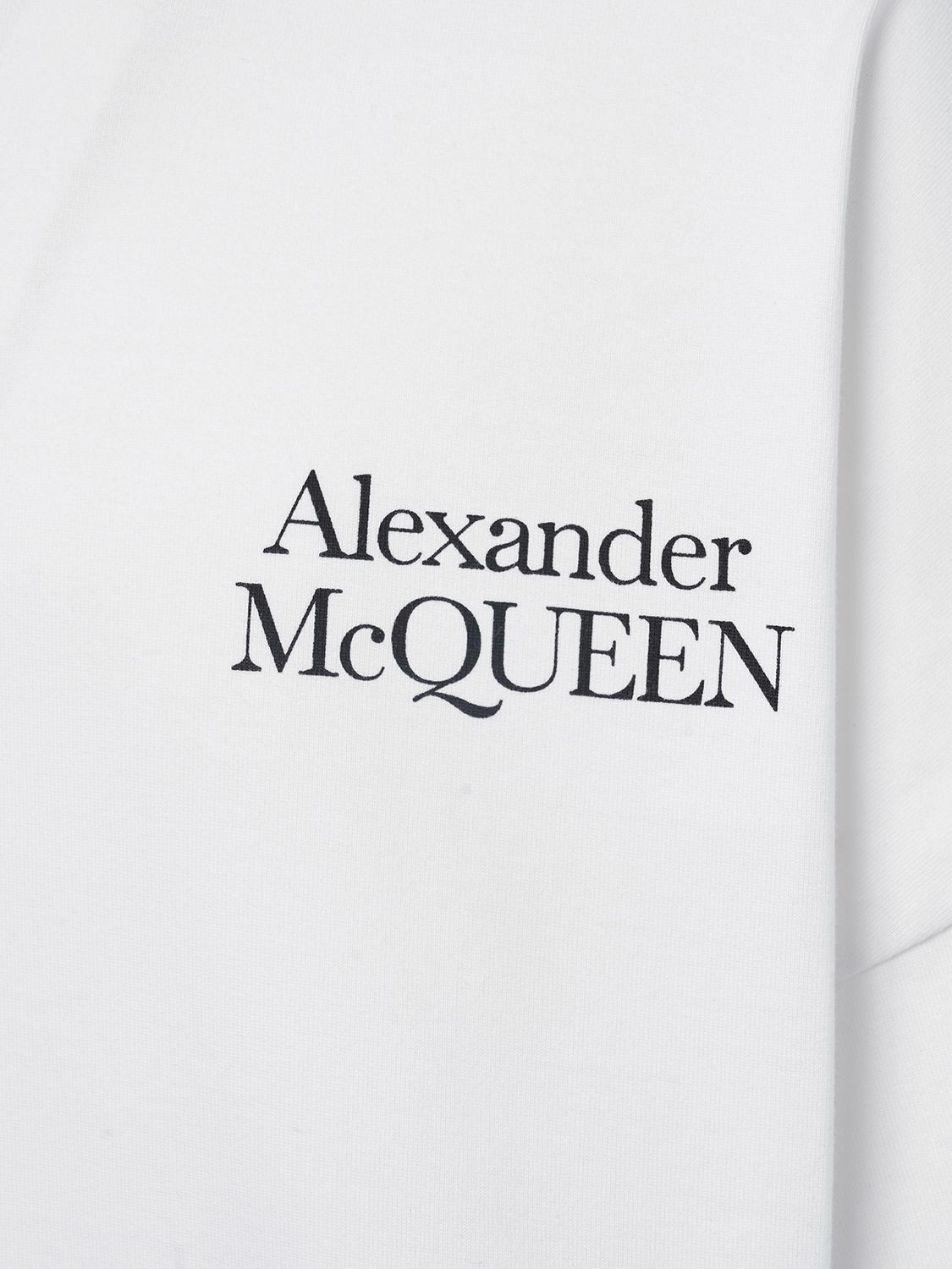 ALEXANDER MCQUEEN - Logo Printed Cotton T-shirt Alexander