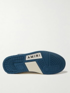 AMIRI - Skel-Top Colour-Block Leather and Denim Sneakers - Blue
