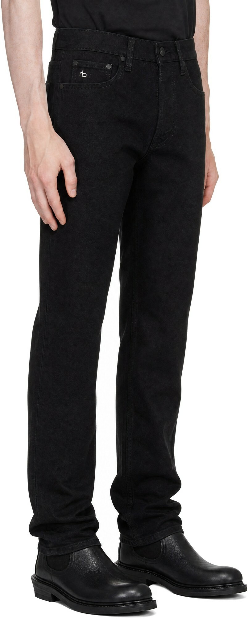 rag & bone Black Fit 4 Straight Jeans