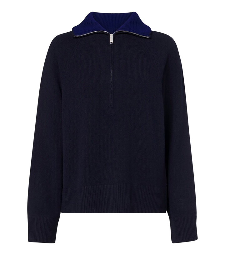 Photo: Vince Wool and cashmere half-zip sweater
