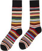 Paul Smith Four-Pack Texture Stripe Socks