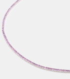 Roxanne First 14kt white gold necklace with lilac sapphires