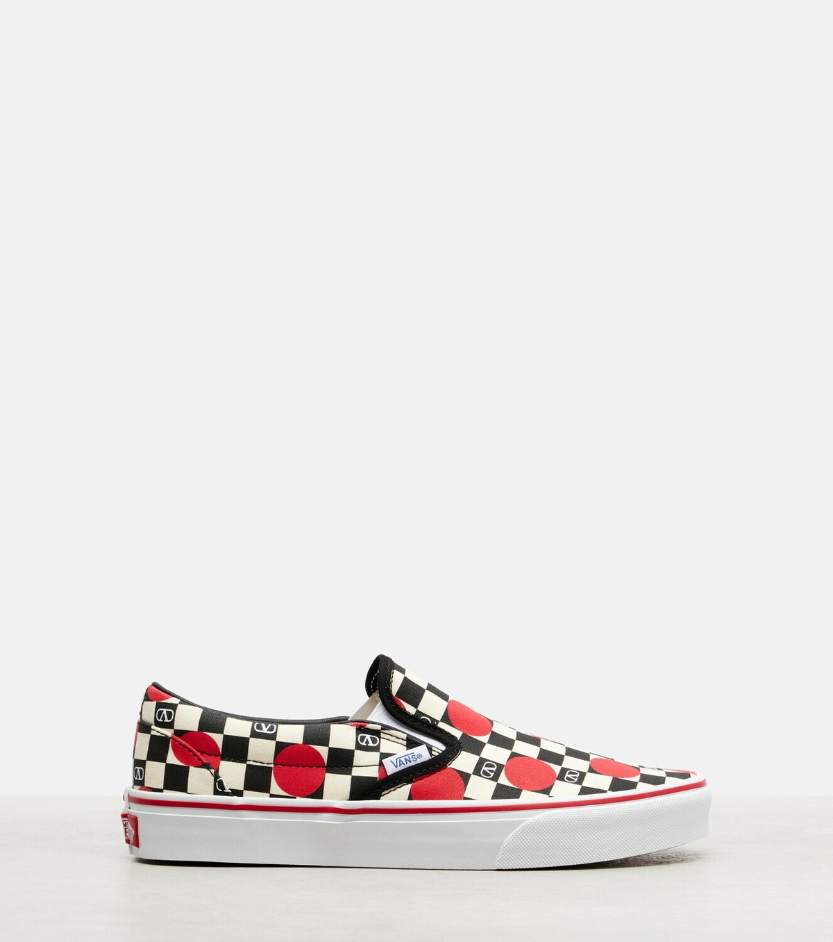 Valentino Garavani x Vans VLogo checked canvas slip-on sneakers