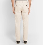 Incotex - Slim-Fit Herringbone Cotton and Modal-Blend Trousers - Men - Ecru