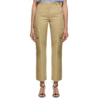 Ports 1961 Beige Wide Long Trousers
