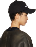 WOOYOUNGMI Black Embroidered Ball Cap