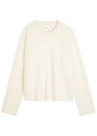 Lisa Yang Natalia Brushed Cashmere Jumper Cream