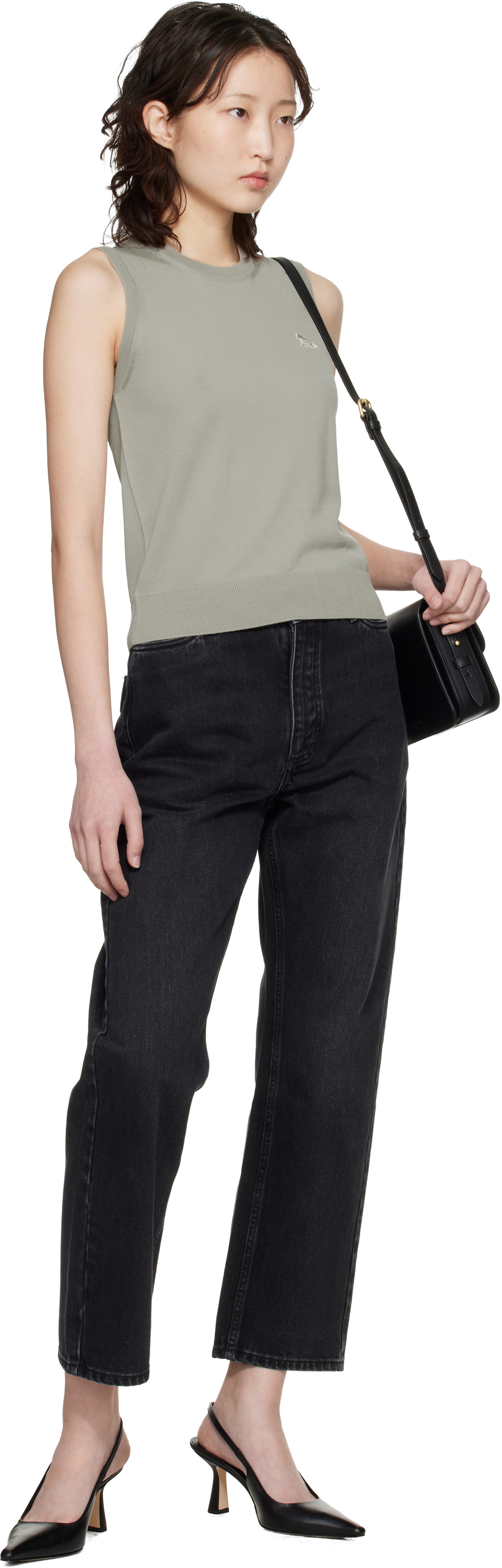 Maison Kitsuné Black Edie Bag