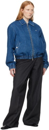 AMI Paris Blue Ami de Cœur Denim Jacket