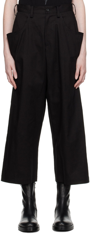 Photo: Yohji Yamamoto Black Flared Trousers