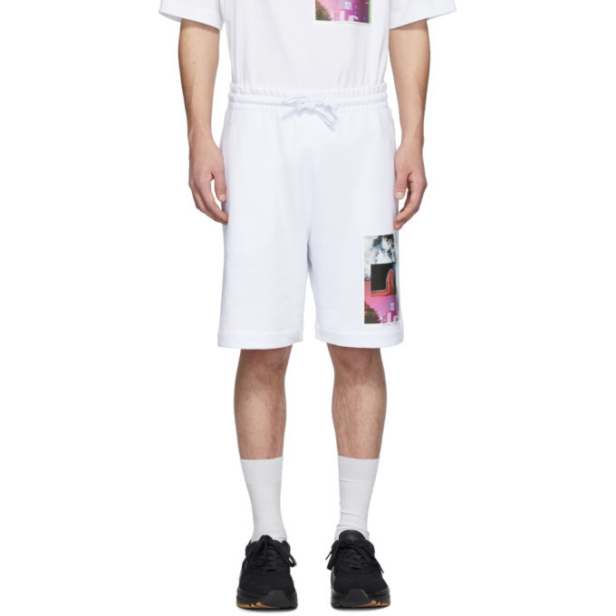 Photo: Dries Van Noten SSENSE Exclusive White Mika Ninagawa Edition Habda Shorts