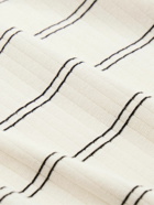 Club Monaco - Refined Striped Ribbed Cotton-Blend T-Shirt - White