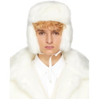 Landlord White Faux-Fur Trapper Hat