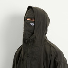 Umbro by Slam Jam Men's Masked Waxed Anorak in Dark Olive