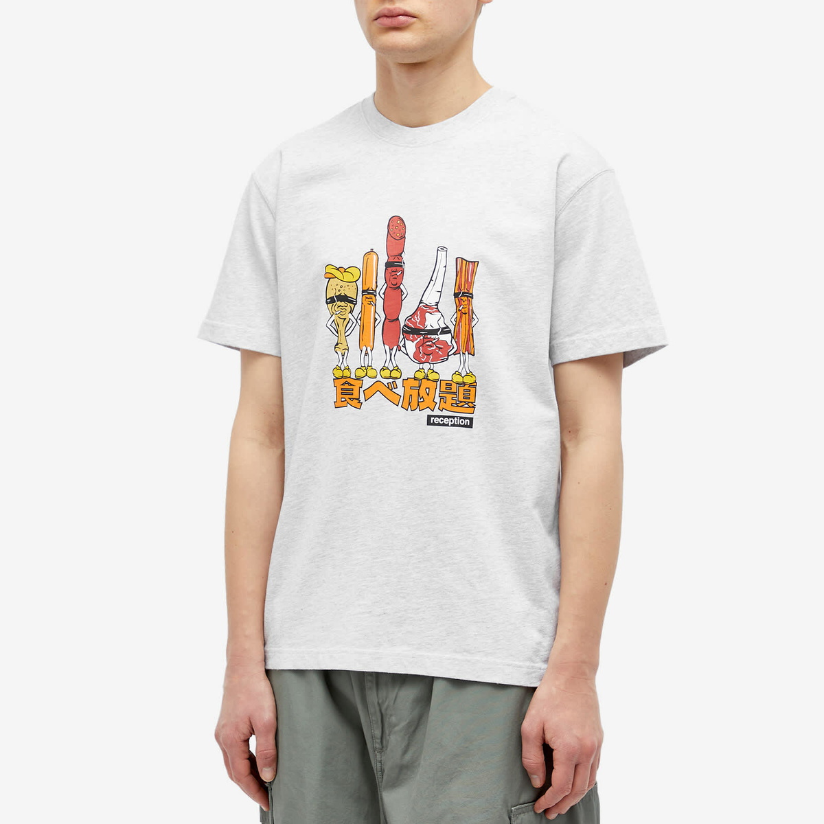 Reception Men's Ayce T-Shirt in Athletic Grey
