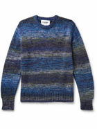 Corridor - Space-Dyed Knitted Sweater - Blue