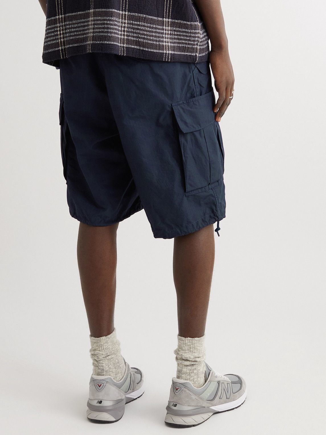 Beams Plus - Cotton-Ripstop Cargo Shorts - Blue Beams Plus