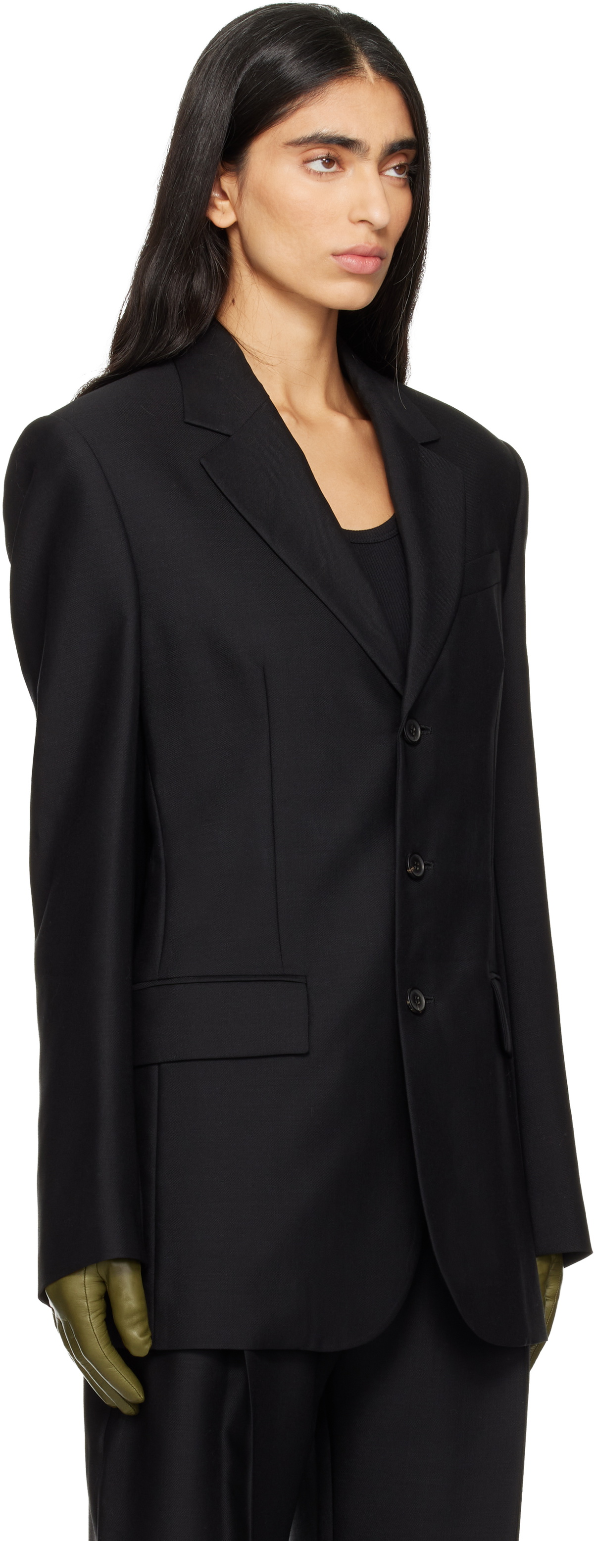 WARDROBE.NYC Black Light Longline Blazer