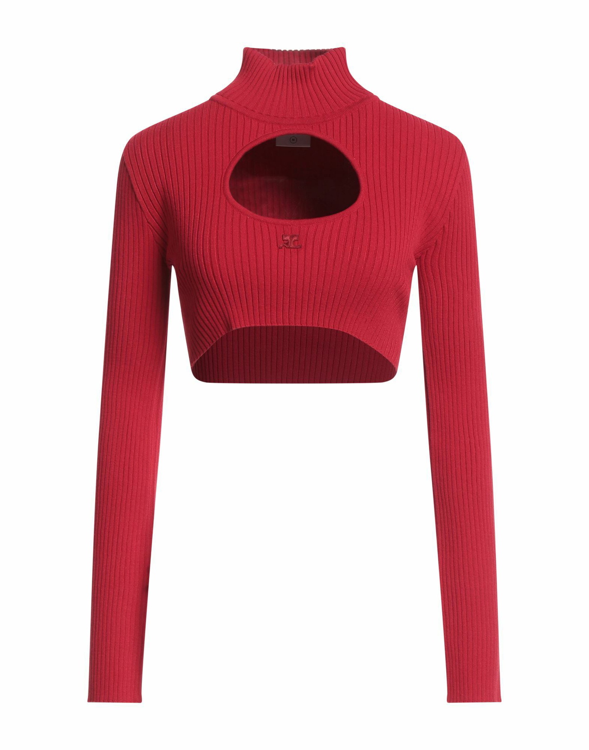 Courrèges Womens Turtleneck in Red