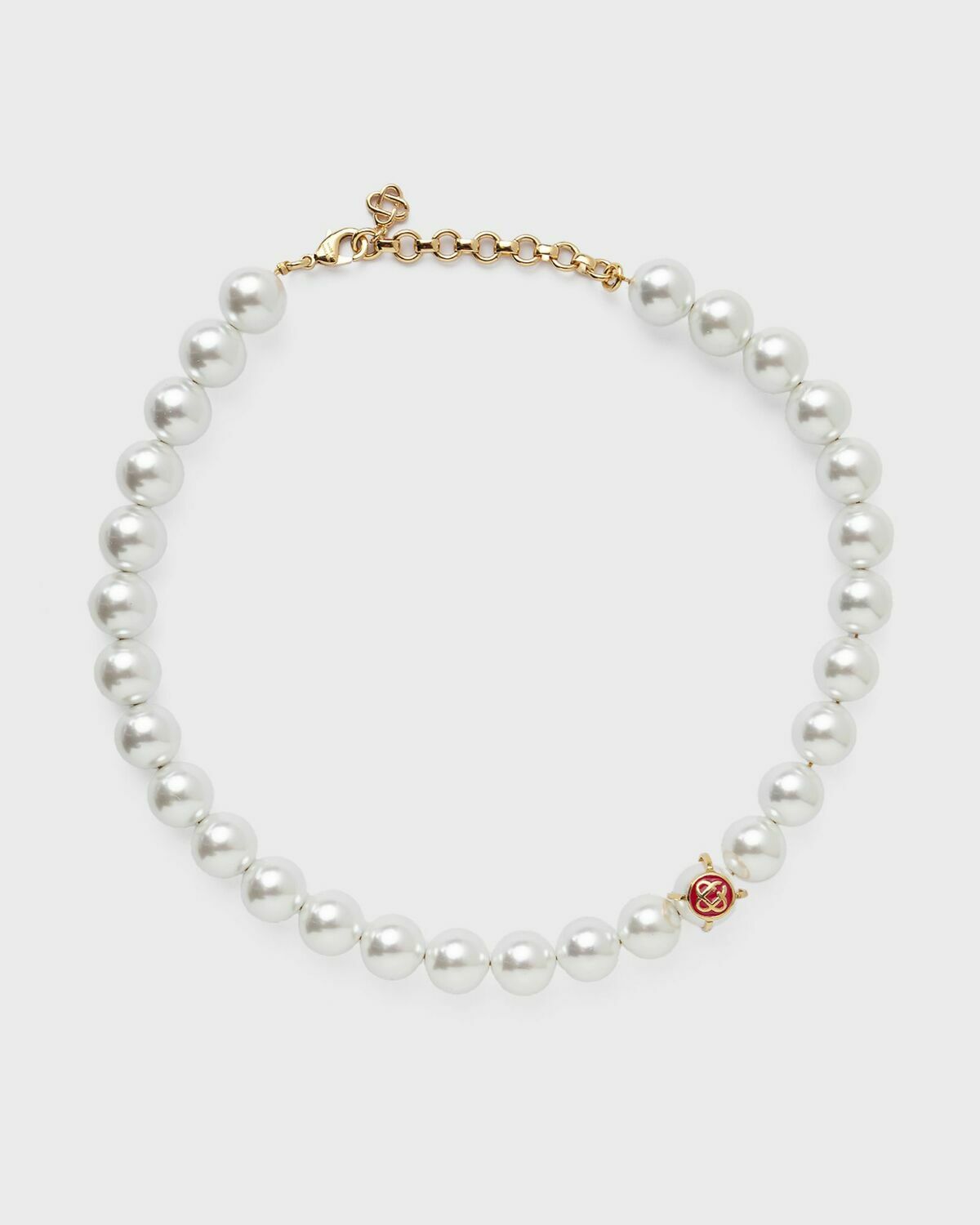 Casablanca LOGO PEARL NECKLACE gold Mens Jewellery