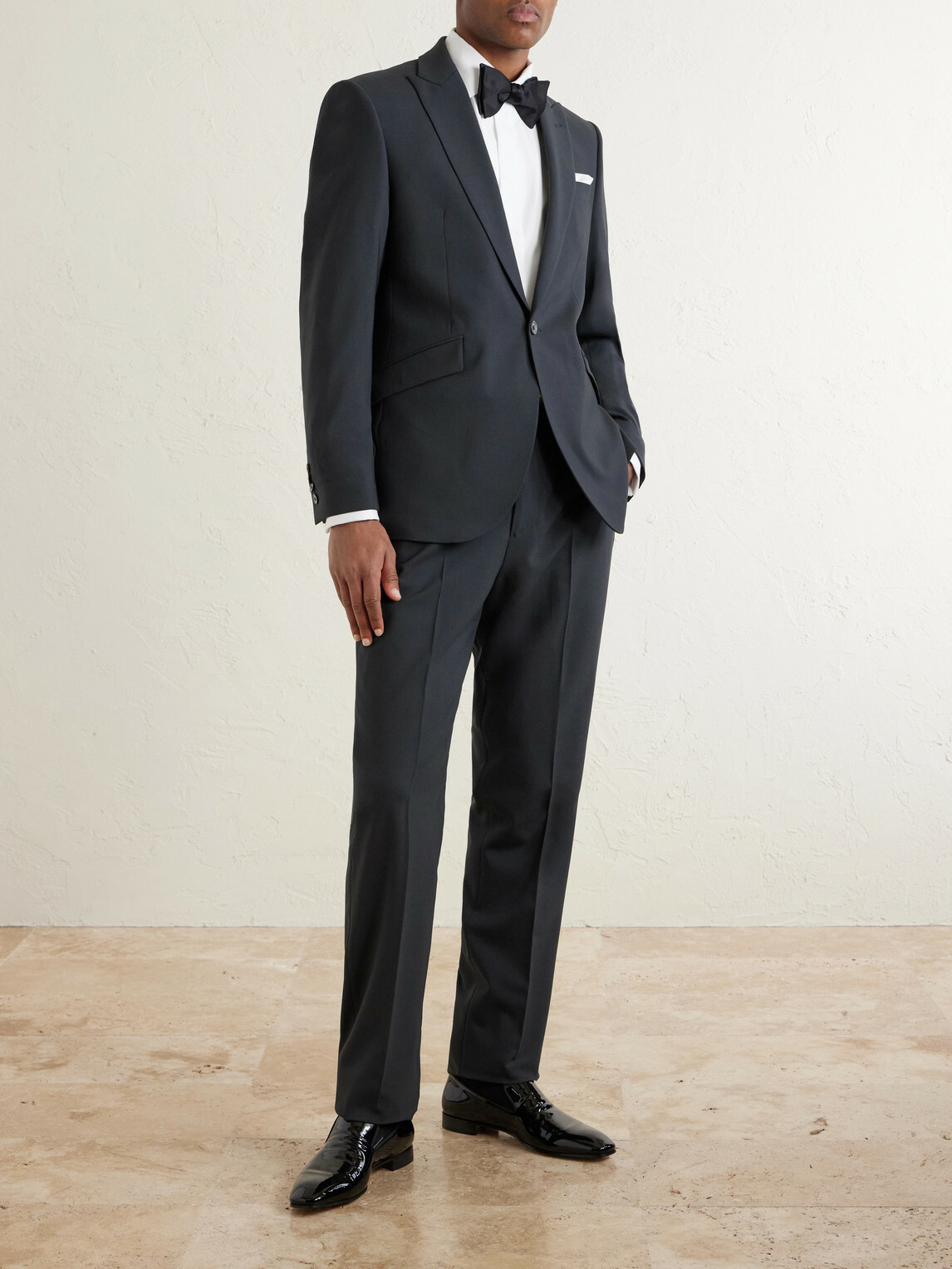 Favourbrook - Newport Slim-Fit Wool-Blend Suit Jacket - Black
