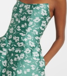 Markarian Marianne floral brocade corset gown
