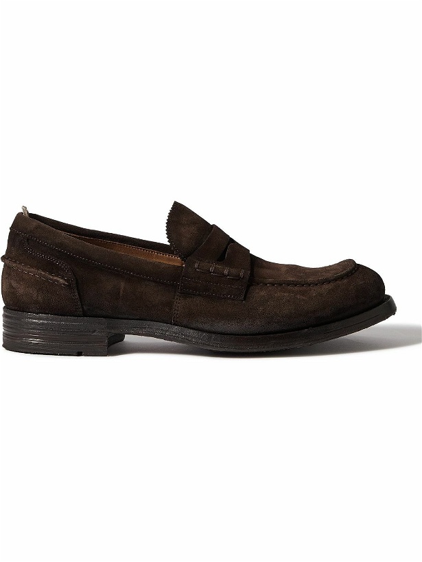 Photo: Officine Creative - Balance Suede Penny Loafers - Brown