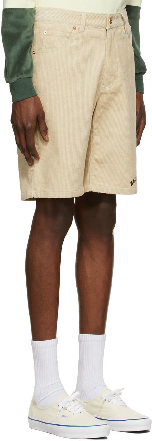 Noon Goons Off-White Cotton Shorts