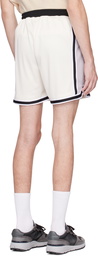 John Elliott Off-White Vintage Varsity Shorts