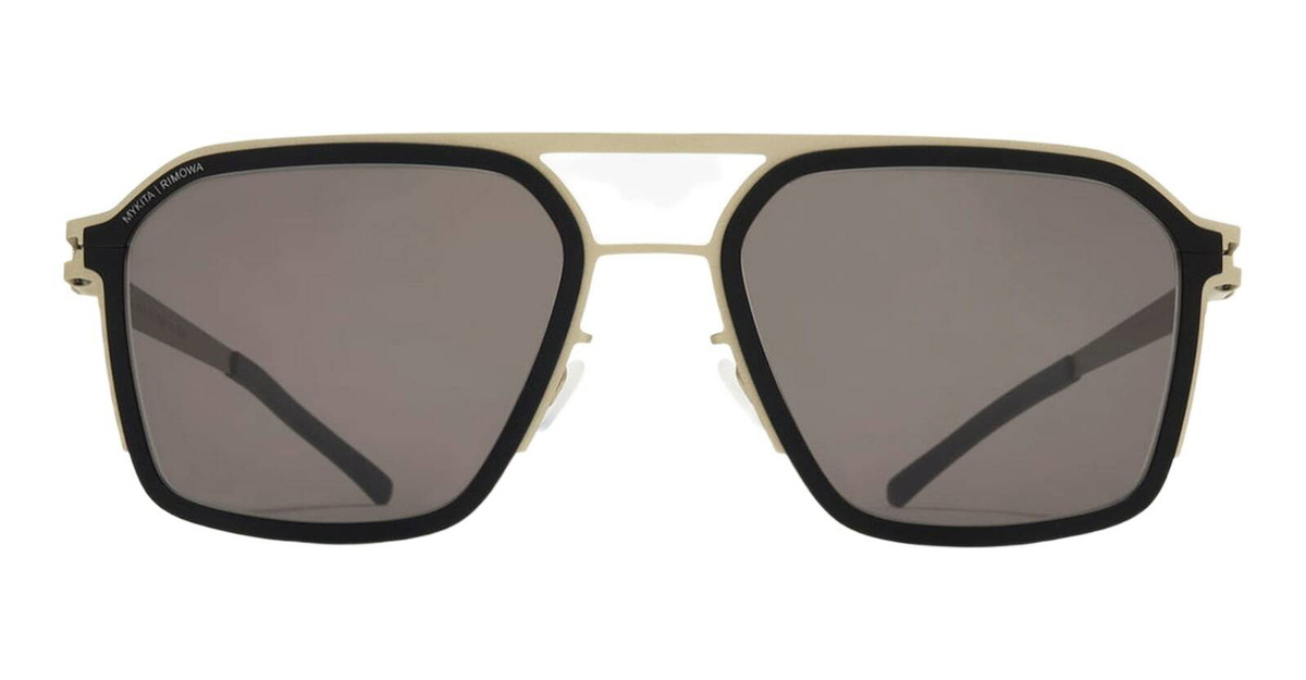 Mykita Mr003 Al3 - Titan / Black / Brown Solid Lens Sunglasses