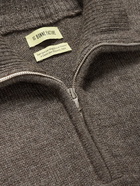 De Bonne Facture - Alpaca and Wool-Blend Half-Zip Sweater - Gray