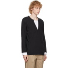 Neil Barrett Black Layered Henley