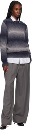 Études Navy Alpaca Round Neck Sweater
